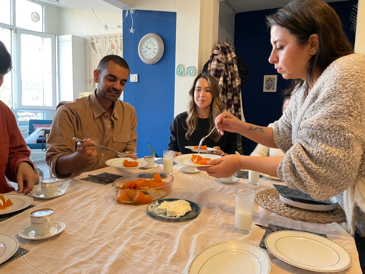 Sharing a home cooking experience